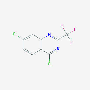 molecular formula C9H3Cl2F3N2 B129398 4,7-Dichloro-2-(trifluoromethyl)quinazoline CAS No. 147972-25-6