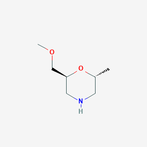 molecular formula C7H15NO2 B12939906 (2S,6R)-2-(Methoxymethyl)-6-methylmorpholine 