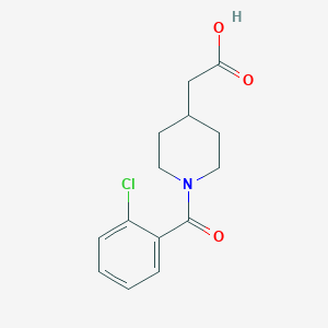 [1-(2-Chlorobenzoyl)piperidin-4-yl]acetic acid