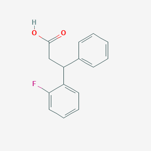 3-(2-Fluorophenyl)-3-phenylpropanoic acid