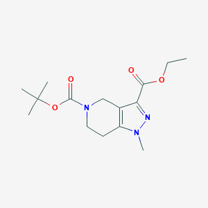 5-tert-butyl 3-ethyl 1-methyl-1,4,6,7-tetrahydro-5H-pyrazolo[4,3-c]pyridine-3,5-dicarboxylate
