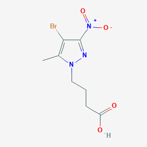 molecular formula C8H10BrN3O4 B1294004 4-(4-bromo-5-methyl-3-nitro-1H-pyrazol-1-yl)butanoic acid CAS No. 1171922-90-9