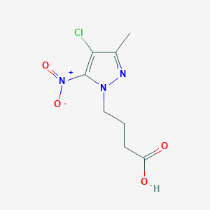molecular formula C8H10ClN3O4 B1294005 4-(4-chloro-3-methyl-5-nitro-1H-pyrazol-1-yl)butanoic acid CAS No. 1170804-87-1
