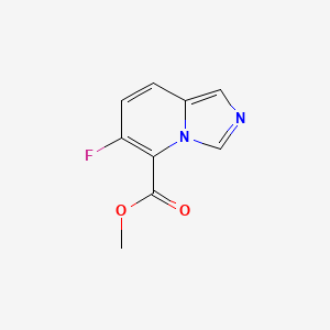 molecular formula C9H7FN2O2 B12940056 Methyl 6-fluoroimidazo[1,5-a]pyridine-5-carboxylate 