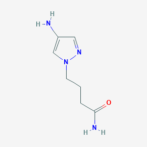 molecular formula C7H12N4O B1294009 4-(4-amino-1H-pyrazol-1-yl)butanamide CAS No. 1172325-06-2