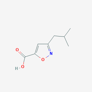 molecular formula C8H11NO3 B1294014 3-Isobutylisoxazole-5-carboxylic acid CAS No. 910321-93-6