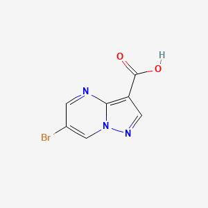 molecular formula C7H4BrN3O2 B1294015 6-Bromopyrazolo[1,5-a]pyrimidine-3-carboxylic acid CAS No. 912773-22-9