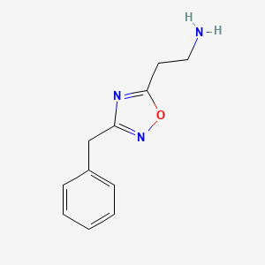 molecular formula C11H13N3O B1294022 2-(3-Benzyl-1,2,4-oxadiazol-5-yl)ethanamine CAS No. 915919-89-0