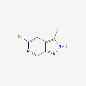 molecular formula C7H6BrN3 B1294027 5-bromo-3-methyl-1H-pyrazolo[3,4-c]pyridine CAS No. 929617-30-1