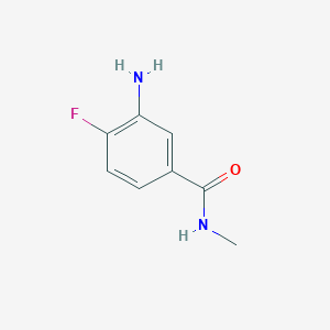 molecular formula C8H9FN2O B1294028 3-amino-4-fluoro-N-methylbenzamide CAS No. 639858-50-7