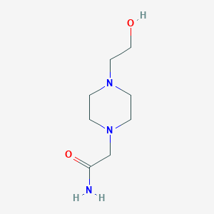 molecular formula C8H17N3O2 B1294029 2-[4-(2-Hydroxyethyl)piperazin-1-yl]acetamide CAS No. 90228-11-8
