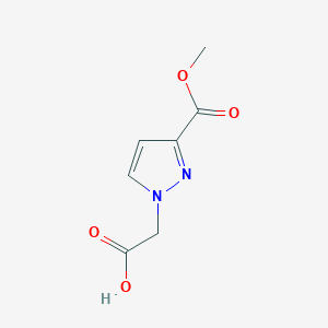 molecular formula C7H8N2O4 B1294033 [3-(methoxycarbonyl)-1H-pyrazol-1-yl]acetic acid CAS No. 1170089-42-5