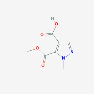 molecular formula C7H8N2O4 B1294035 5-(methoxycarbonyl)-1-methyl-1H-pyrazole-4-carboxylic acid CAS No. 1172798-36-5
