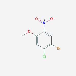 molecular formula C7H5BrClNO3 B1294041 1-Bromo-2-chloro-4-methoxy-5-nitrobenzene CAS No. 917562-21-1