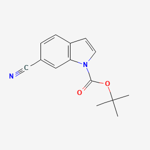 molecular formula C14H14N2O2 B1294043 1-Boc-6-cyanoindole CAS No. 889676-34-0