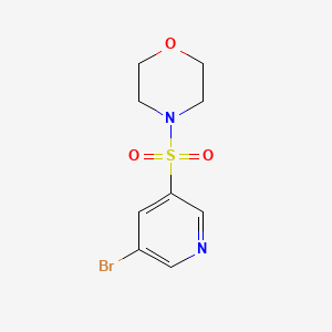 molecular formula C9H11BrN2O3S B1294047 4-((5-Bromopyridin-3-yl)sulfonyl)morpholine CAS No. 889676-35-1