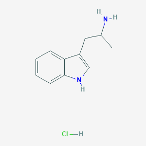 molecular formula C11H15ClN2 B129405 1-(1H-indol-3-yl)propan-2-amine hydrochloride CAS No. 879-36-7