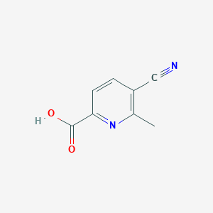 molecular formula C8H6N2O2 B1294054 5-Cyano-6-methylpyridine-2-carboxylic acid CAS No. 855916-58-4