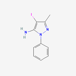 molecular formula C10H10IN3 B1294064 4-iodo-3-methyl-1-phenyl-1H-pyrazol-5-amine 