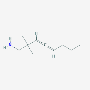 molecular formula C10H19N B129407 2,2-Dimethylocta-3,4-dien-1-amine CAS No. 155904-88-4