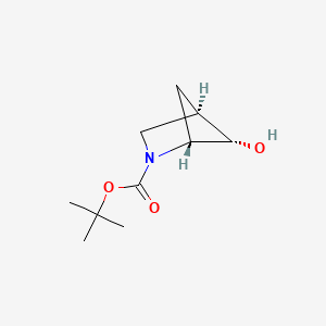 molecular formula C10H17NO3 B12940827 Rel-tert-butyl (1R,4R,5S)-5-hydroxy-2-azabicyclo[2.1.1]hexane-2-carboxylate 