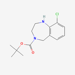 B1294083 4-Boc-9-Chloro-2,3,4,5-tetrahydro-1H-benzo[e][1,4]diazepine CAS No. 886364-21-2