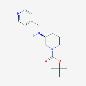 molecular formula C16H25N3O2 B1294091 (S)-tert-butyl 3-((pyridin-4-ylmethyl)amino)piperidine-1-carboxylate CAS No. 1217722-00-3