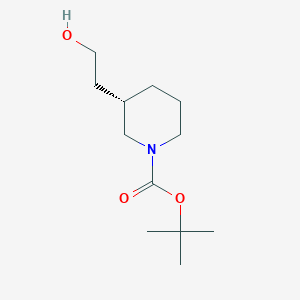 molecular formula C12H23NO3 B1294096 (S)-1-N-Boc-piperidine-3-ethanol CAS No. 863578-32-9