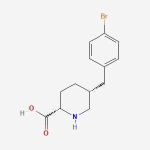 molecular formula C13H16BrNO2 B1294098 (2s,5r)-5-(4-Bromobenzyl)piperidine-2-carboxylic acid 