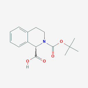 molecular formula C15H19NO4 B1294100 (S)-2-Boc-3,4-dihydro-1H-isoquinoline-1-carboxylic acid CAS No. 151004-94-3