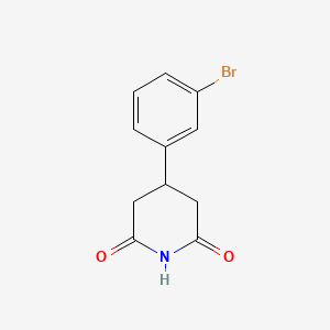 molecular formula C11H10BrNO2 B1294101 4-(3-Bromophenyl)piperidine-2,6-dione CAS No. 351534-35-5