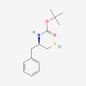 molecular formula C14H21NO2S B1294103 (r)-2-benzyl-2-n-bocamino-ethyl thiol CAS No. 1217604-63-1