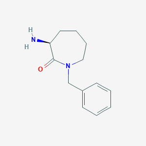 molecular formula C13H18N2O B1294109 (S)-3-amino-1-benzylazepan-2-one CAS No. 209983-91-5