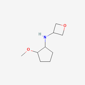 molecular formula C9H17NO2 B12941098 N-(2-methoxycyclopentyl)oxetan-3-amine 