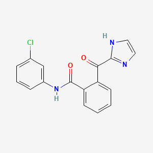molecular formula C17H12ClN3O2 B12941172 N-(3-Chlorophenyl)-2-(1H-imidazole-2-carbonyl)benzamide CAS No. 62367-02-6