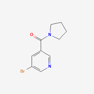 molecular formula C10H11BrN2O B1294134 (5-溴吡啶-3-基)(吡咯烷-1-基)甲酮 CAS No. 1090388-79-6