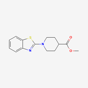 molecular formula C14H16N2O2S B1294137 Methyl 1-(1,3-benzothiazol-2-yl)piperidine-4-carboxylate CAS No. 1031498-32-4