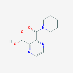 molecular formula C11H13N3O3 B1294139 3-(Piperidine-1-carbonyl)pyrazine-2-carboxylic acid CAS No. 302560-90-3