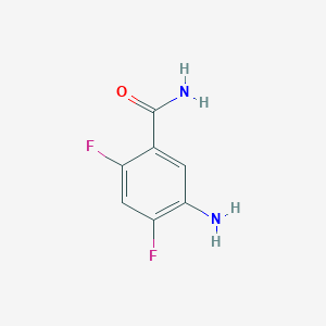molecular formula C7H6F2N2O B1294142 5-Amino-2,4-difluorobenzamide CAS No. 960235-10-3