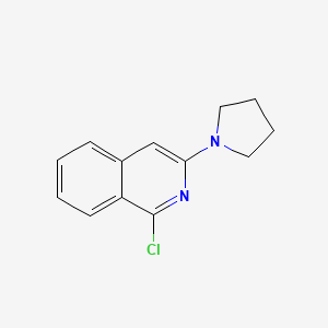 molecular formula C13H13ClN2 B1294145 1-Chloro-3-(pyrrolidin-1-yl)isoquinoline 