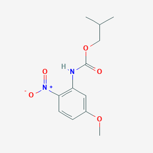 molecular formula C12H16N2O5 B12941460 Isobutyl (5-methoxy-2-nitrophenyl)carbamate 