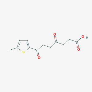 molecular formula C12H14O4S B1294148 7-(5-Methylthiophen-2-yl)-4,7-dioxoheptanoic acid 
