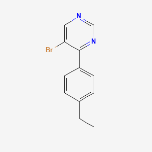 molecular formula C12H11BrN2 B1294162 5-Bromo-4-(4-ethylphenyl)pyrimidine CAS No. 951884-40-5