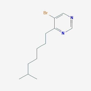 B1294165 5-Bromo-4-(6-methylheptyl)pyrimidine CAS No. 951884-24-5