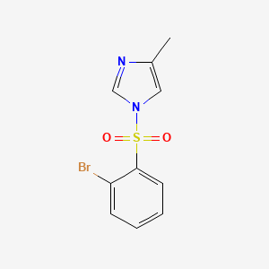molecular formula C10H9BrN2O2S B1294170 1-((2-Bromophenyl)sulfonyl)-4-methyl-1H-imidazole CAS No. 951884-07-4