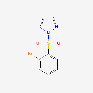 molecular formula C9H7BrN2O2S B1294171 1-((2-Bromophenyl)sulfonyl)-1H-pyrazole CAS No. 957120-65-9