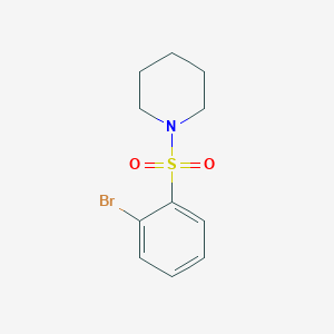 molecular formula C11H14BrNO2S B1294172 1-((2-溴苯基)磺酰基)哌啶 CAS No. 951883-98-0