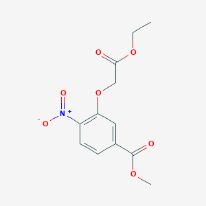 molecular formula C12H13NO7 B1294180 Methyl 3-(2-ethoxy-2-oxoethoxy)-4-nitrobenzoate CAS No. 214848-28-9