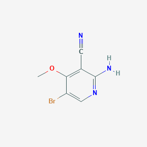 molecular formula C7H6BrN3O B1294184 2-Amino-5-bromo-4-methoxynicotinonitrile CAS No. 951884-75-6