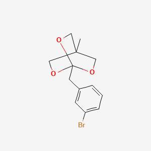 molecular formula C13H15BrO3 B1294186 1-(3-Bromobenzyl)-4-methyl-2,6,7-trioxabicyclo[2.2.2]octane CAS No. 951885-61-3